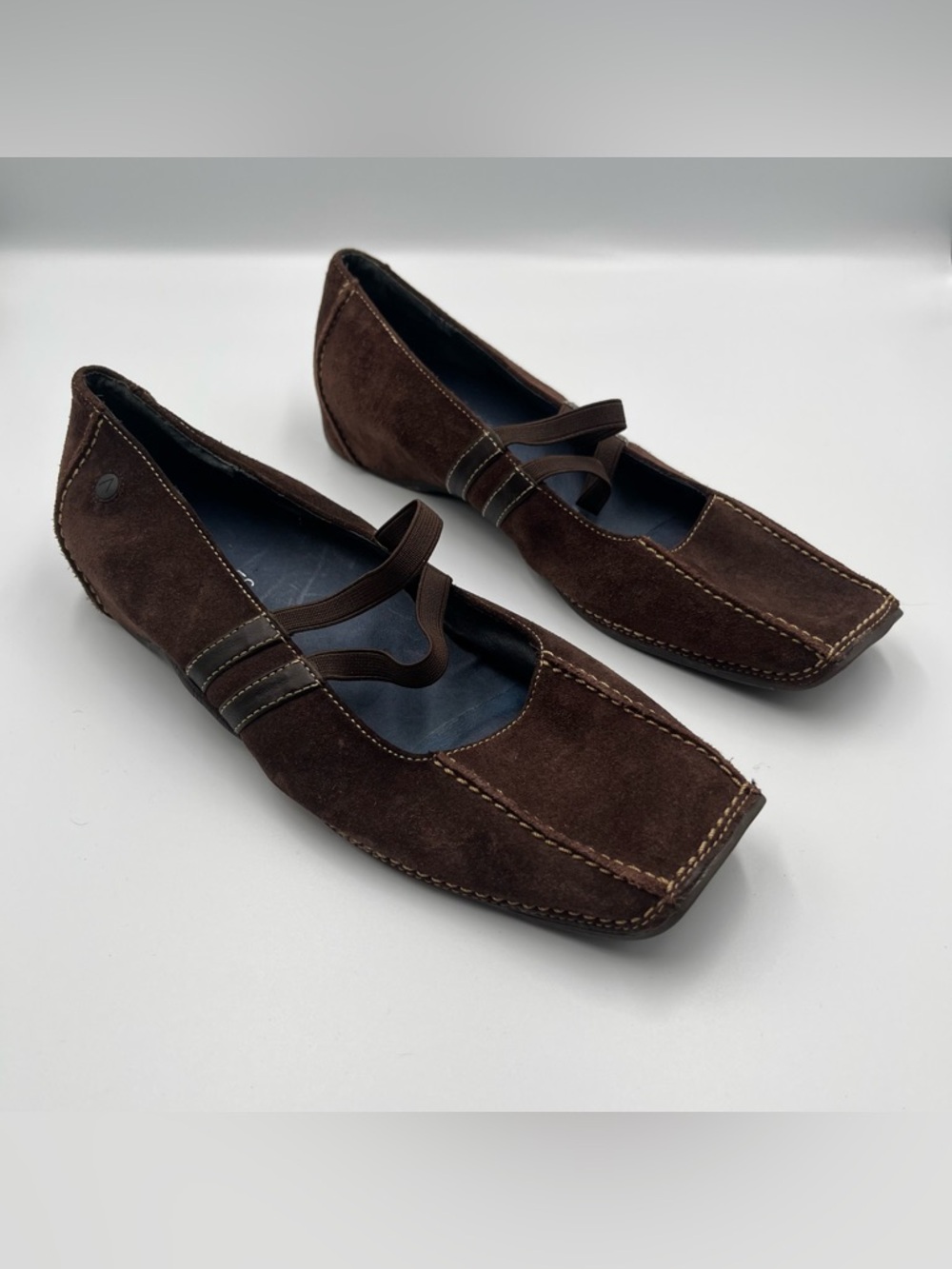 Aerosoles Fine N Andy Brown Mary Jane Flats Square Toe Size 8 1/2 Ballet Sporty